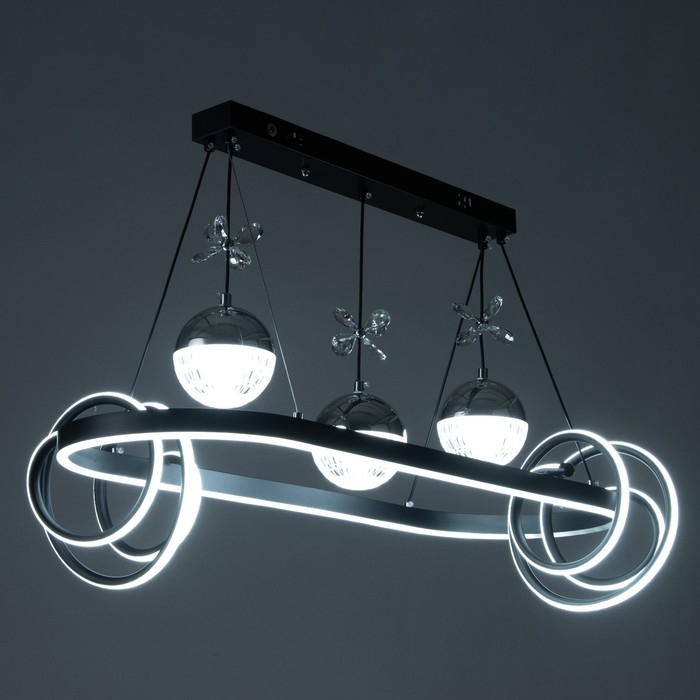 Светильник с ПДУ Светильник с ПДУ "Фиора" LED 120Вт 3000-6000К черный 62х33х15-115 см