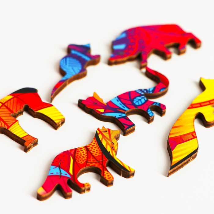 Пазл деревянный фигурный «Роскошная лиса», 101 элементов Пазл деревянный фигурный «Роскошная лиса», 101 элементов