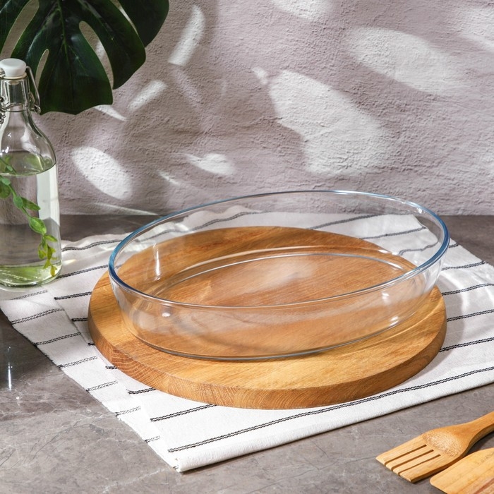 Набор форм для запекания и выпечки из жаропрочного стекла Доляна «Фуэго», 1,5/3 л, 2 шт Набор форм для запекания и выпечки из жаропрочного стекла Доляна «Фуэго», 1,5/3 л, 2 шт