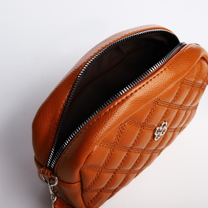Сумка кросс-боди на молнии, цвет рыжий Сумка кросс-боди на молнии, цвет рыжий