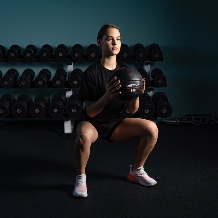 Медицинбол ONLYTOP, 5 кг, d=24 см Медицинбол ONLYTOP, 5 кг, d=24 см