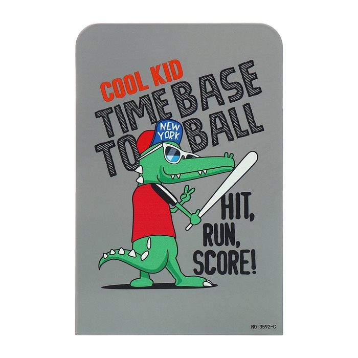 Подставки для книг Подставки для книг "Зубастик", 2 штуки, серые