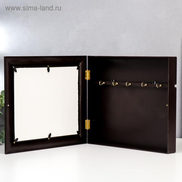 Ключница Ключница "Черные кони" Венге 26х31х4,5 см