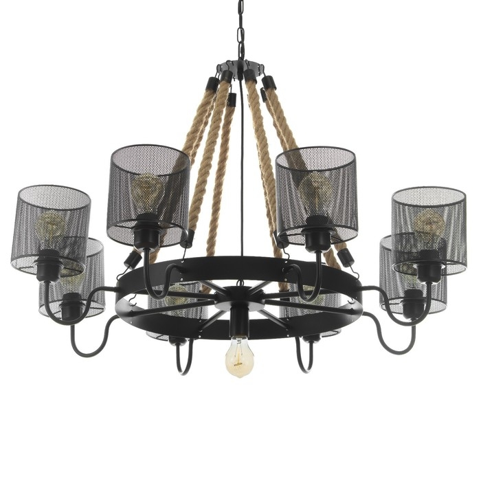 Светильник Светильник "Ричард" 8хЕ27 60Вт черный 75х75х35-75см BayerLux