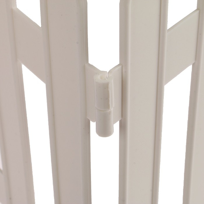 Ограждение декоративное, 35 × 210 см, 5 секций, пластик, белое, GOTIKA, Greengo Ограждение декоративное, 35 × 210 см, 5 секций, пластик, белое, GOTIKA, Greengo