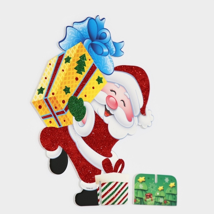 Декоративное украшение (подставка)  Декоративное украшение (подставка) "Дед мороз с подарком" 33х25,5 см