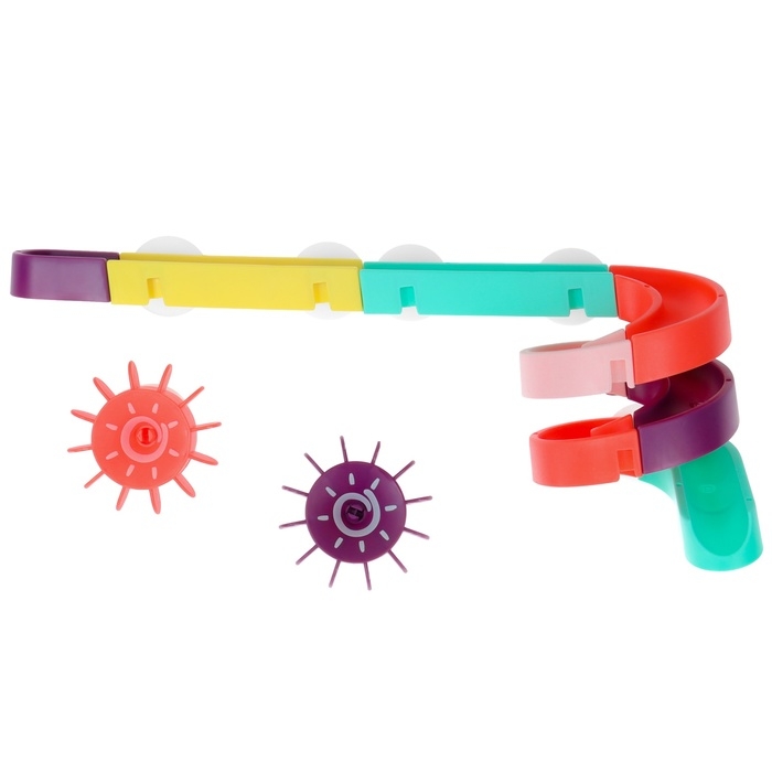 Игрушка для ванны «Водная горка», 11 деталей, 5 игрушек, ковш, на присосках, Крошка Я Игрушка для ванны «Водная горка», 11 деталей, 5 игрушек, ковш, на присосках, Крошка Я