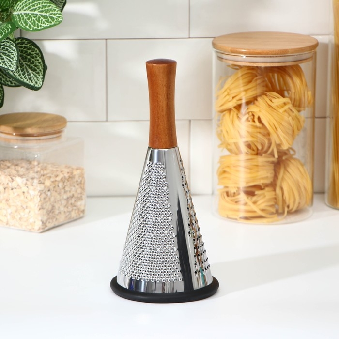 Тёрка Доляна Forest, 24×11,5 см, силиконовое основание, цвет чёрный, коричневый Тёрка Доляна Forest, 24×11,5 см, силиконовое основание, цвет чёрный, коричневый