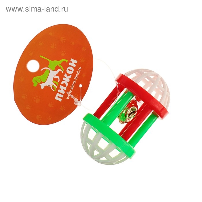 Игрушка для кошек с бубенчиком  Игрушка для кошек с бубенчиком "Амфитеатр", 6,8 х 4 см, микс цветов