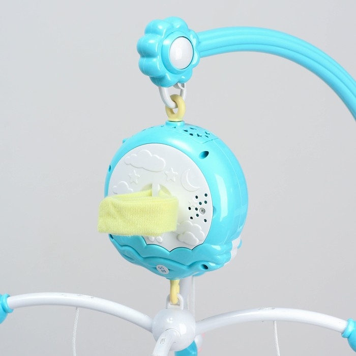 Мобиль музыкальный на кроватку «Месяц», работает от батареек, проектор + пульт Мобиль музыкальный на кроватку «Месяц», работает от батареек, проектор + пульт