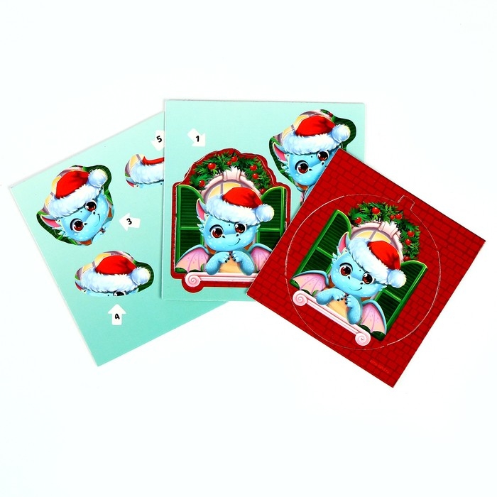 Аппликация в шаре на новый год «Счастливого Нового Года», новогодний набор для творчества Аппликация в шаре на новый год «Счастливого Нового Года», новогодний набор для творчества