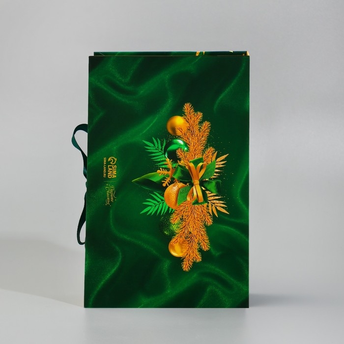 Коробка‒книга «С Новым Годом!», изумрудная, 20 х 12.5 х 5 см, Новый год Коробка‒книга «С Новым Годом!», изумрудная, 20 х 12.5 х 5 см, Новый год