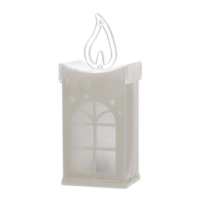 Ночник Ночник "Снежный домик" LED от батареек 3хLR1130 белый 5х4х13 см RISALUX