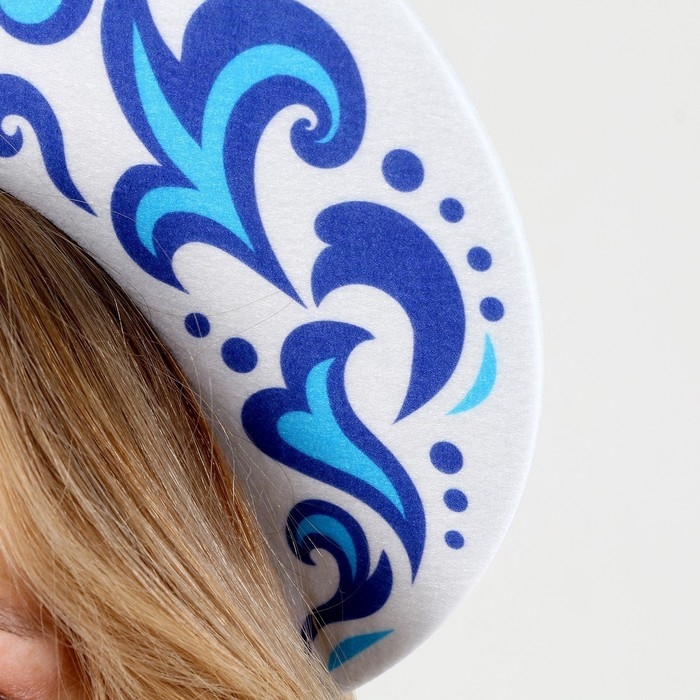 Новый год! Карнавальный кокошник «Снежная принцесса» из фетра Новый год! Карнавальный кокошник «Снежная принцесса» из фетра