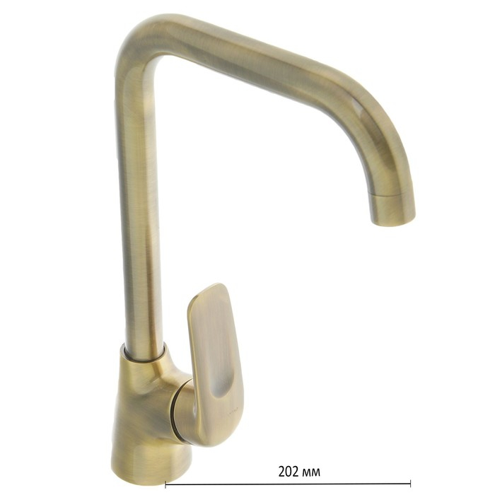 Смеситель для кухни Accoona A4416C, однорычажный, с гайкой, латунь, цвет бронза Смеситель для кухни Accoona A4416C, однорычажный, с гайкой, латунь, цвет бронза