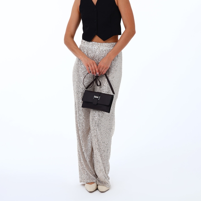 Сумка женская на магните, цвет коричневый Сумка женская на магните, цвет коричневый