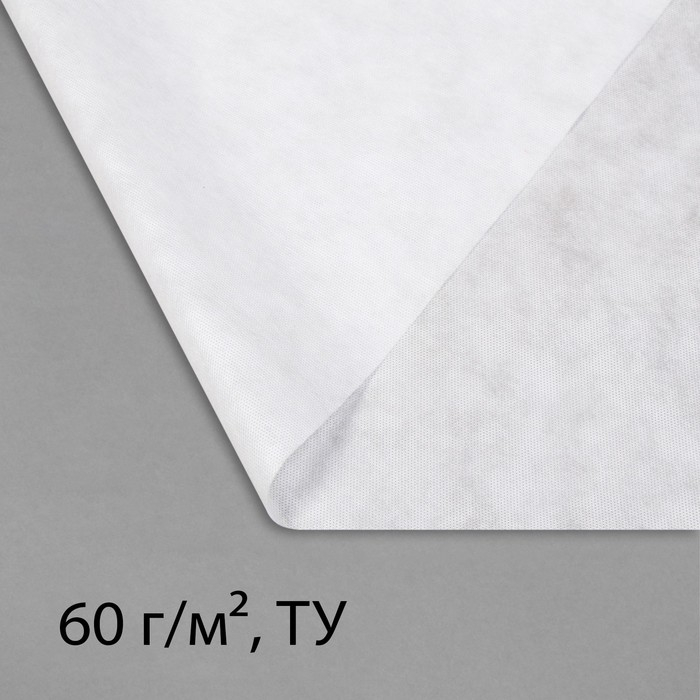 Материал укрывной, 5 × 3,2 м, плотность 60 г/м², спанбонд с УФ-стабилизатором, белый, Greengo, Эконом 30% Материал укрывной, 5 × 3,2 м, плотность 60 г/м², спанбонд с УФ-стабилизатором, белый, Greengo, Эконом 30%