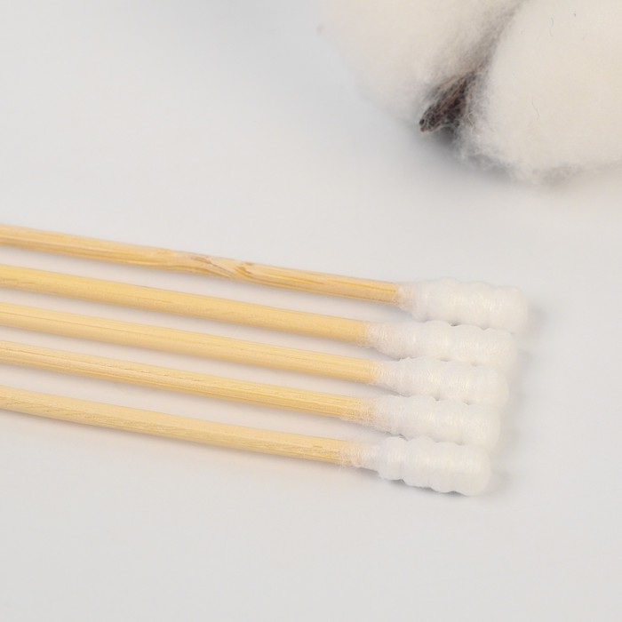 Ватные палочки, пакет 200 шт., наконечник - спираль, хлопок/бамбук(стик) Ватные палочки, пакет 200 шт., наконечник - спираль, хлопок/бамбук(стик)