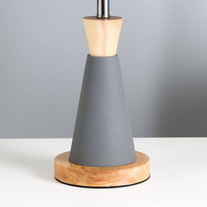 Настольная лампа Настольная лампа "Омбр" E27 40Вт серый 25х25х42 см RISALUX