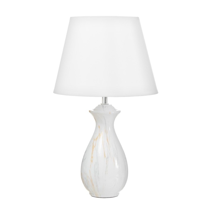 Настольная лампа Настольная лампа "Лилиан" Е27 40Вт белый 25х25х42см RISALUX