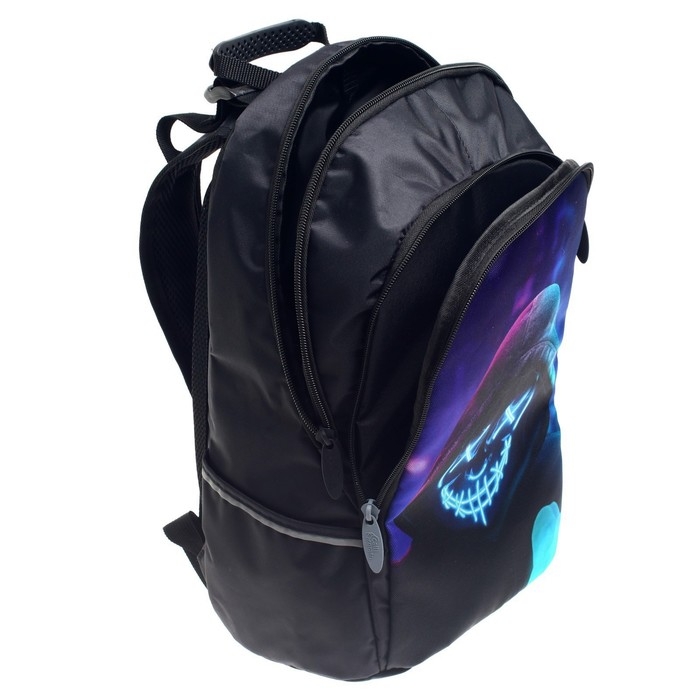 Рюкзак школьный, 37 х 26 х 13 см, эргономичная спинка, Calligrata С Рюкзак школьный, 37 х 26 х 13 см, эргономичная спинка, Calligrata С "Маска"