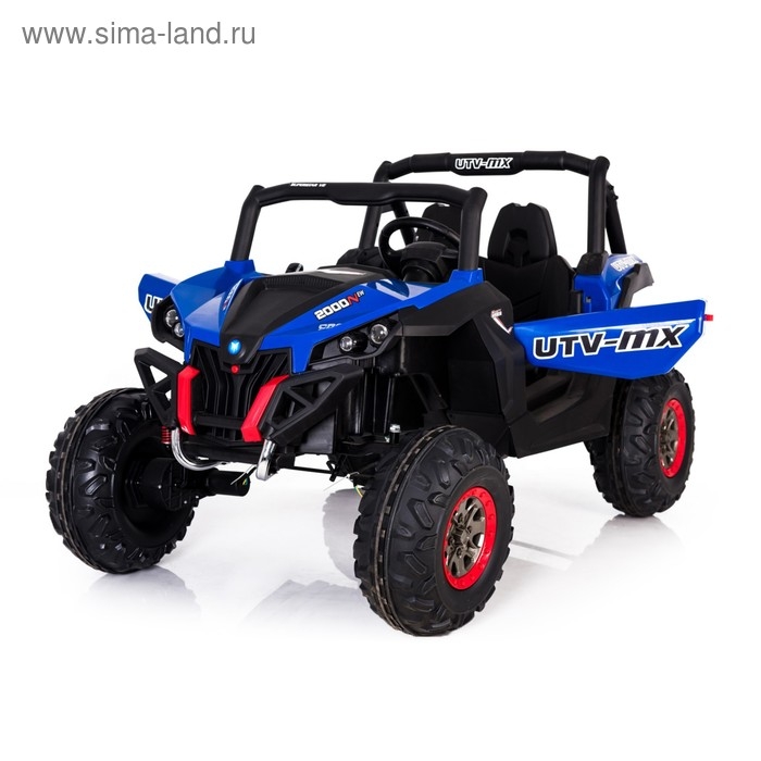 Электромобиль «БАГГИ», полный привод 4WD, кожаное сиденье, цвет синий Электромобиль «БАГГИ», полный привод 4WD, кожаное сиденье, цвет синий