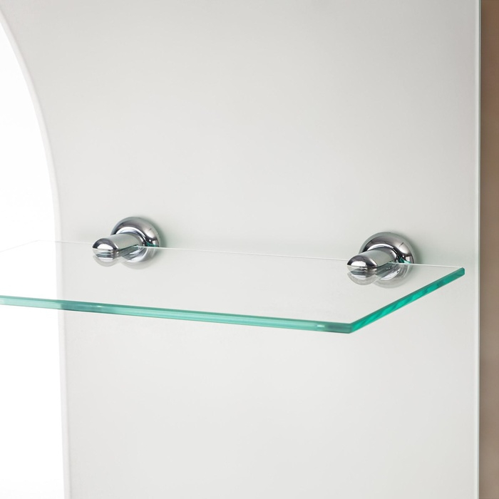 Зеркало, настенное, с пескоструйной графикой, с полочками, 60&times;80 см