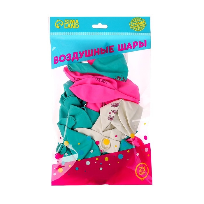 Воздушный шар латексный 12 Воздушный шар латексный 12" «Счастья», 25 шт.