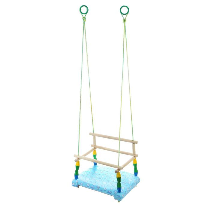 Качели детские, с мягким сиденьем, МИКС Качели детские, с мягким сиденьем, МИКС