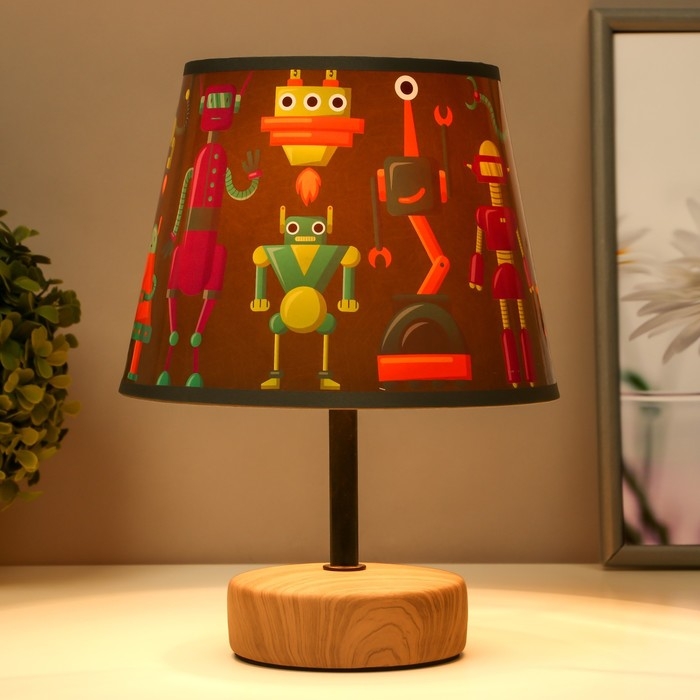 Настольная лампа "Роботы" Е14 15Вт 20х20х27 см RISALUX