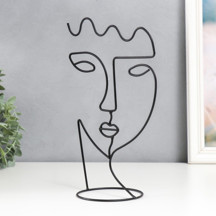 Сувенир металл  Сувенир металл "Абстракция. Лицо девушки" 25х17 см