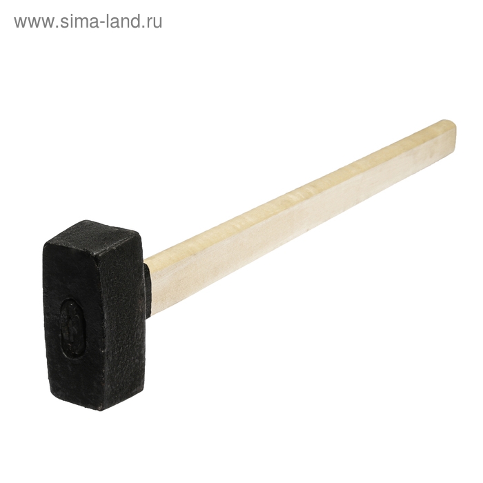 Кувалда литая ЛОМ, 5 кг, деревянная рукоятка Кувалда литая ЛОМ, 5 кг, деревянная рукоятка