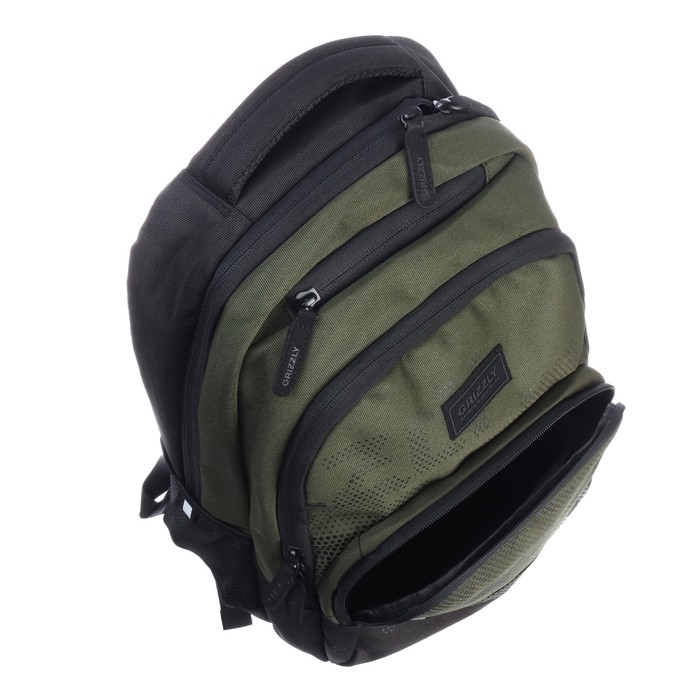 Рюкзак молодёжный, 45 х 32 х 23 см, Grizzly 330, эргономичная спинка, хаки RU-330-7_3 Рюкзак молодёжный, 45 х 32 х 23 см, Grizzly 330, эргономичная спинка, хаки RU-330-7_3
