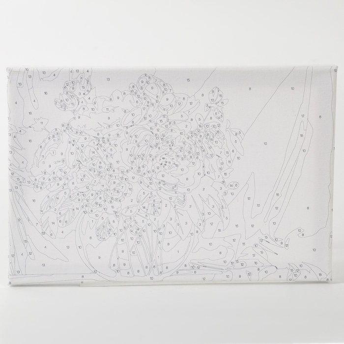 Картина по номерам с подрамником и гирляндой «Пионы», 20 х 30 см Картина по номерам с подрамником и гирляндой «Пионы», 20 х 30 см