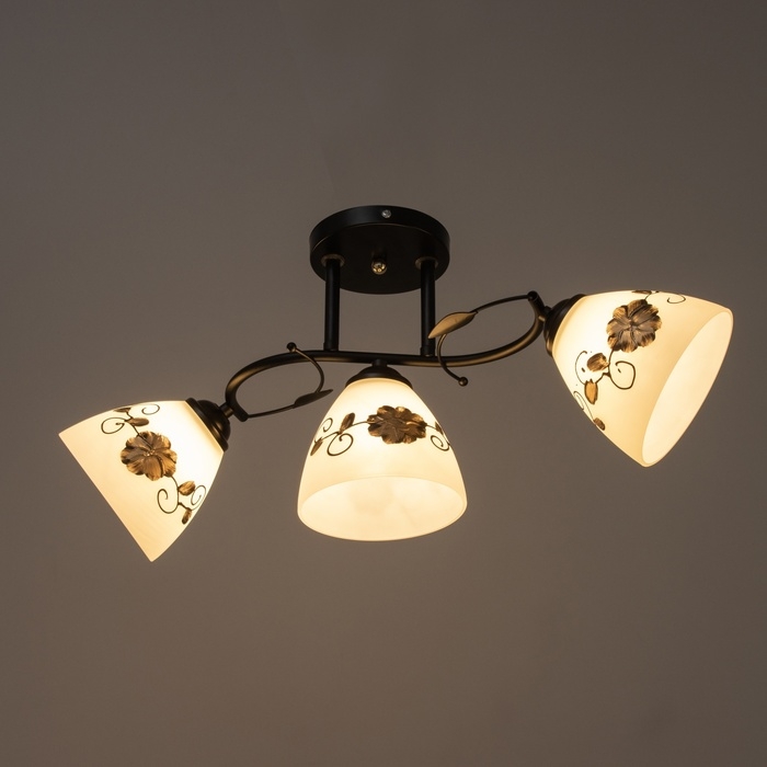 Люстра Люстра "Арья" 3хЕ27 40Вт черный 58х26 см