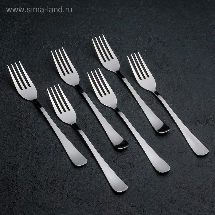 Вилка столовая «Росинка», длина 20 см, толщина 1,8 мм, цвет серебряный Вилка столовая «Росинка», длина 20 см, толщина 1,8 мм, цвет серебряный