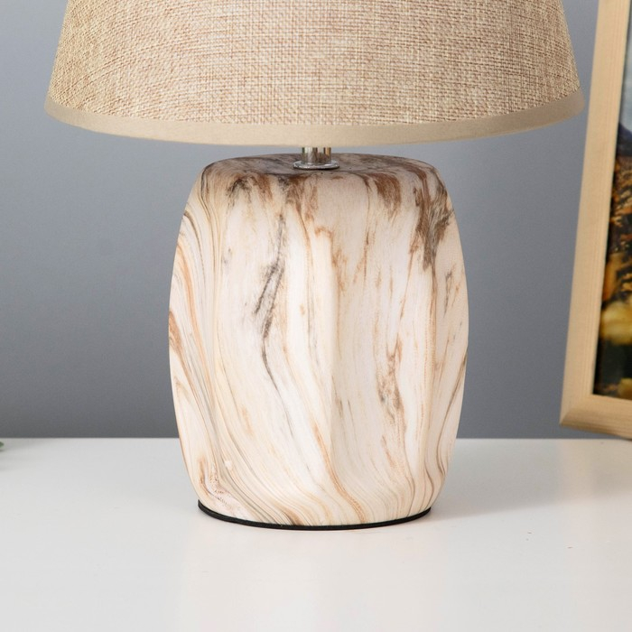 Лампа настольная 16616/1BE E14 40Вт бежевый 22,5х22,5х34 см RISALUX