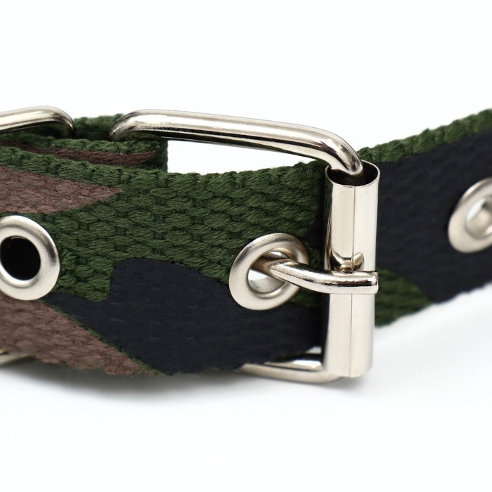 Ошейник брезентовый однослойный Ошейник брезентовый однослойный "Камуфляж", 58 х 2,5 см