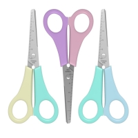 Ножницы детские ErichKrause Joy Pastel, 13.5 см, с закруглёнными концами лезвий, ударопрочный пластик, в тубусе, МИКС