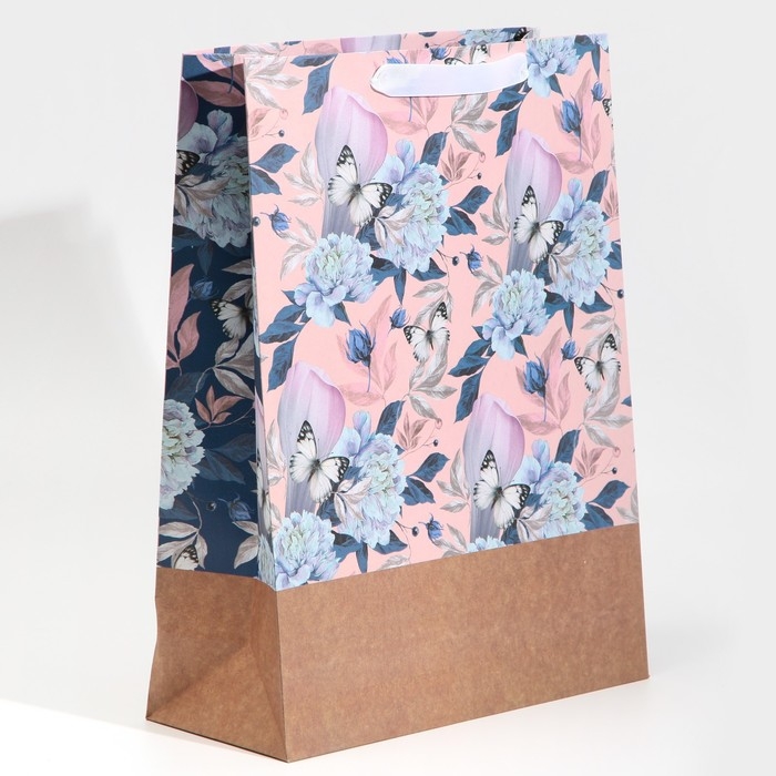 Пакет подарочный крафтовый горизонтальный, упаковка, «Живи мечтой», L 31 х 40 х 11,5 см Пакет подарочный крафтовый горизонтальный, упаковка, «Живи мечтой», L 31 х 40 х 11,5 см