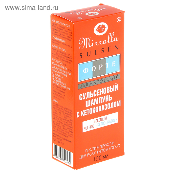 Шампунь Mirrolla «Сульсен Форте» 2% с кетоконазолом, 150 мл Шампунь Mirrolla «Сульсен Форте» 2% с кетоконазолом, 150 мл