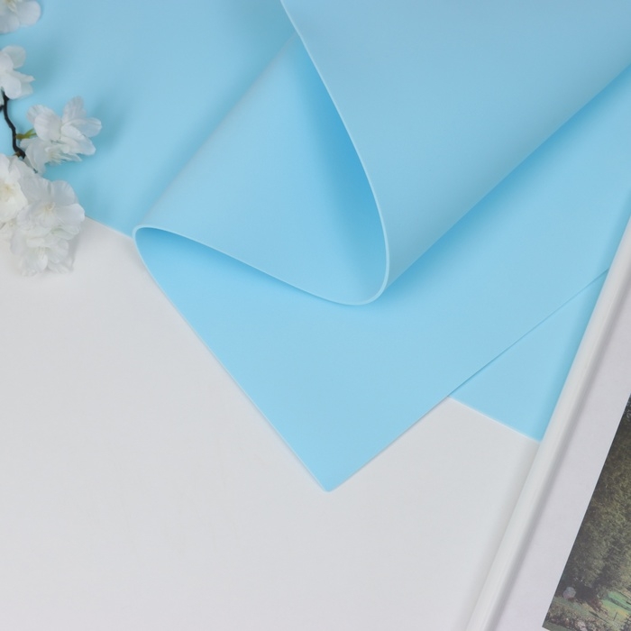 Фоамиран иранский 2 мм (Светло-голубой/175) 60х70 см Фоамиран иранский 2 мм (Светло-голубой/175) 60х70 см