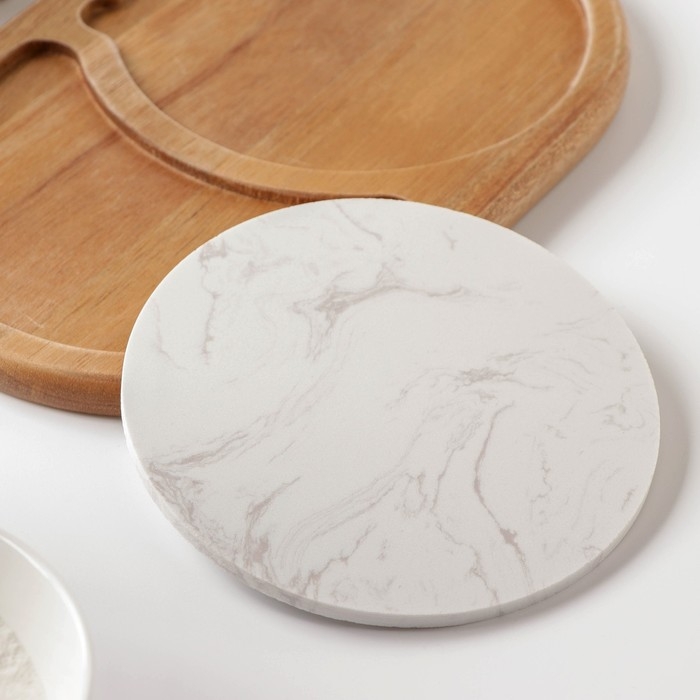 Набор для подачи сыра «Мрамор», 2 ножа, доска, 24,5×16×1,5 см, акация Набор для подачи сыра «Мрамор», 2 ножа, доска, 24,5×16×1,5 см, акация