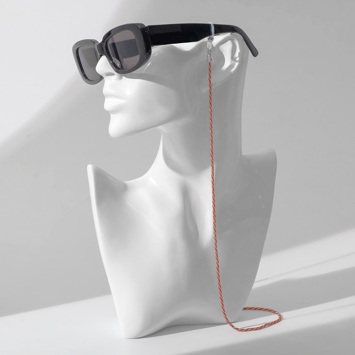 Цепочка для очков «Эстетика» №32, цвет красно-серебристый, 70 см Цепочка для очков «Эстетика» №32, цвет красно-серебристый, 70 см