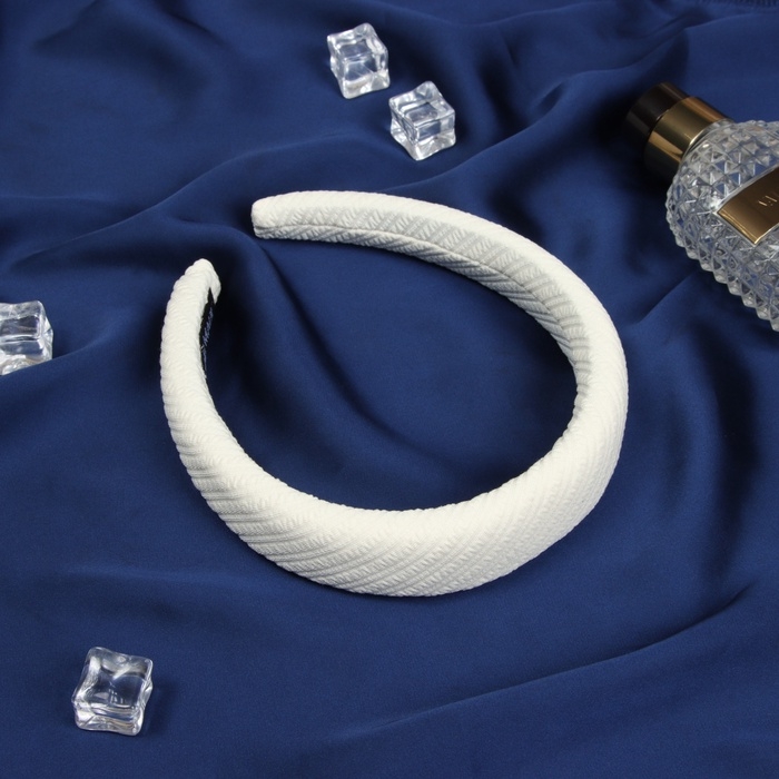 Ободок для волос Ободок для волос "Жаннет" классик орнамент, 3 см, бежевый