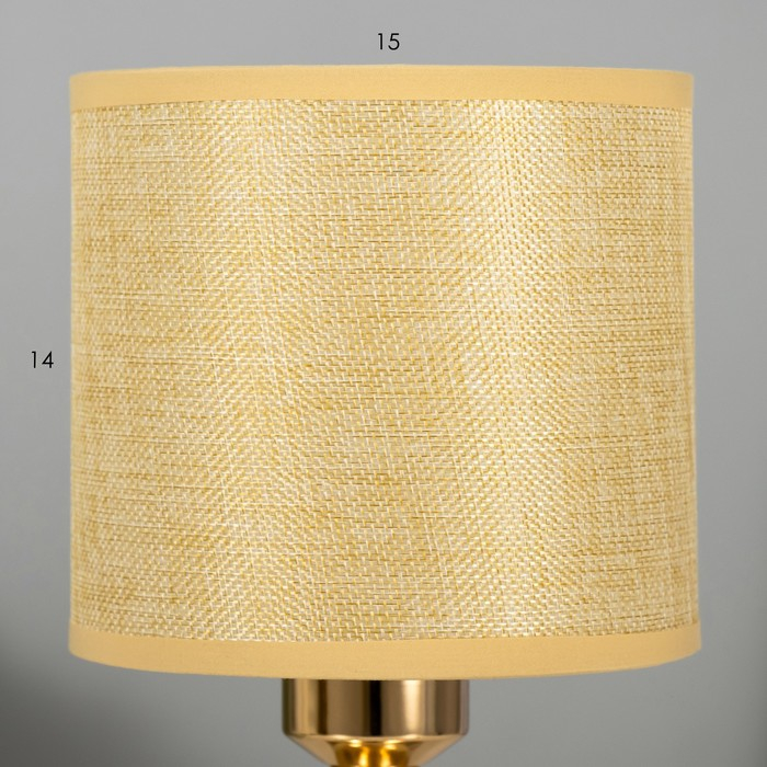 Лампа настольная "Санти" 1х40Вт Е27 золото 15х15х28 см RISALUX