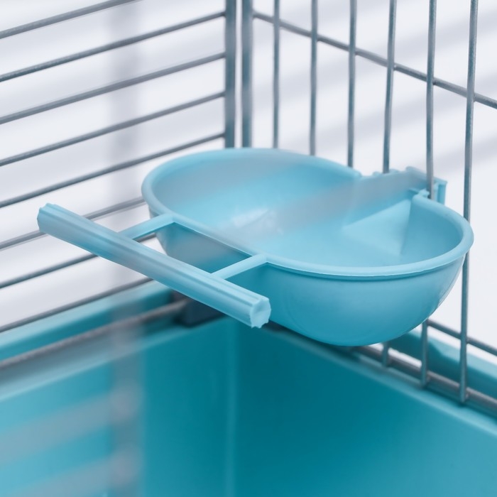 Клетка для птиц Клетка для птиц "Пижон" №101-Б, разборная, 42 х 30 х 65см (укомплект.) бирюзовая