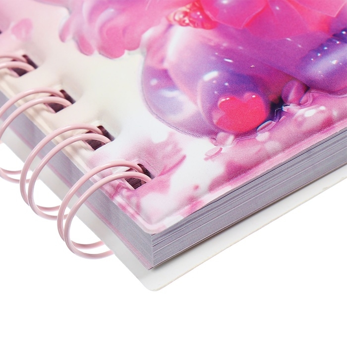 Записная книжка подарочная на гребне 80л,линия, цветной блок,обложка ПВХ 3D Кошка(10х10,5см)   10539 Записная книжка подарочная на гребне 80л,линия, цветной блок,обложка ПВХ 3D Кошка(10х10,5см)   10539