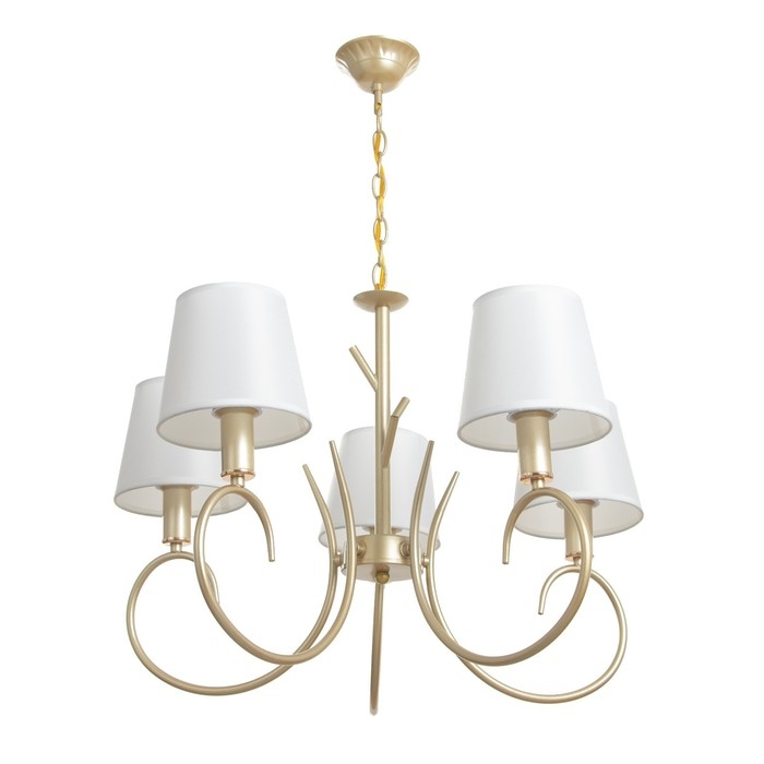 Люстра Люстра "Нарцисса" 5хЕ27 40т золото шампань 58х58х40 см BayerLux