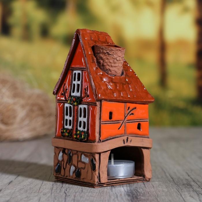 Аромалампа Домик «Санчо», 13 см, ручная работа, микс Аромалампа Домик «Санчо», 13 см, ручная работа, микс